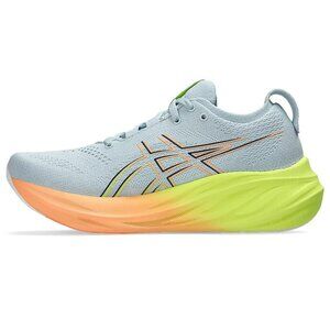 ASICS Women's Gel-Nimbus 26 Paris Running Shoes Size 11 Cool Grey/Safety Yellow